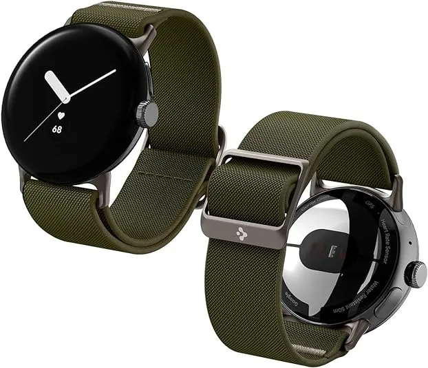 Spigen Lite Fit Designed For Google Pixel Watch 3 41mm / Pixel Watch 2 / Pixel Watch Band Nylon Solo Loop Band (2024/2023/2022)