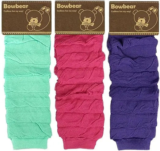 Bowbear Little Girls 3 Pair Layered Ruffles Leg Warmers