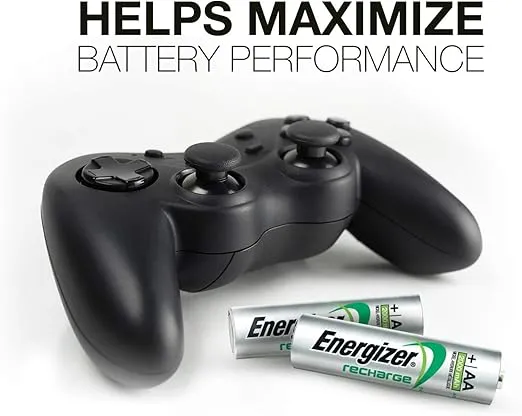 Energizer AA/AAA 1 Hour Charger with 4 AA NiMH Rechargeable Batteries (Charges AA or AAA batteries in 1 hour or less) - Packaging May Vary