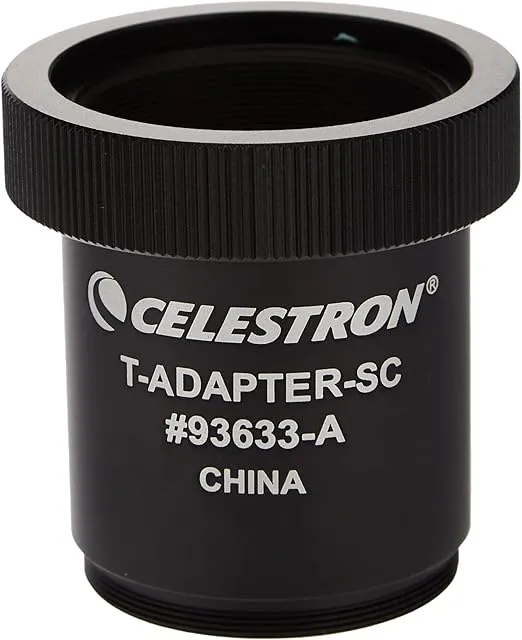 Celestron T-Adapter with SCT 5, 6, 8 with 9.25, 11, 14, Black (93633-A)