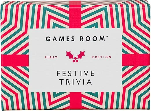Ridley’s Festive Holiday Trivia Card Game – Trivia Games for Adults and Kids – 2+ Players – Includes 140 Unique Question Cards – Fun Quiz Cards That Make a Great Gift
