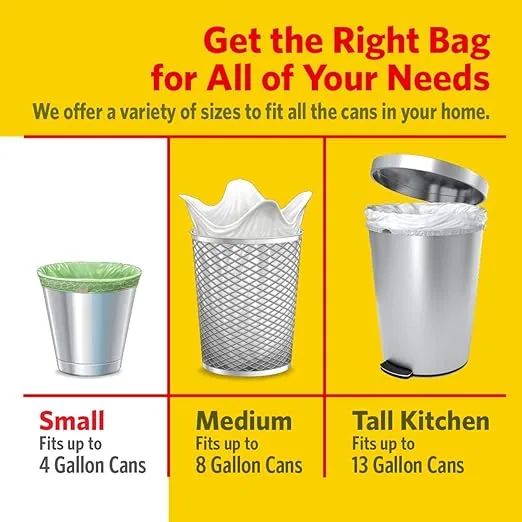 Glad Small Kitchen Drawstring Trash Bags, 4 Gallon, Febreze Sweet Citron & Lime, 34 Count