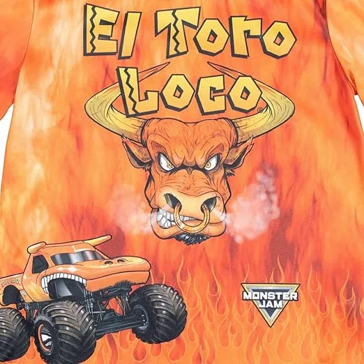 Monster Jam 3 Pack T-Shirts Toddler to Big Kid Grave Digger El Toro Loco Megalodon
