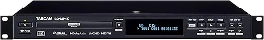 Tascam BD-MP4K Professional-Grade 4K UHD Blu-Ray Player (BDMP4K)