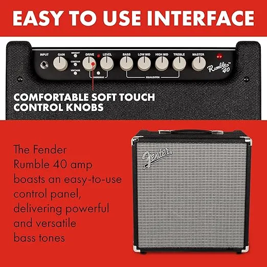 Fender Rumble 40 1x10 Inches 40-Watt Bass Combo