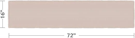 SARO LIFESTYLE 13009 Runner, 16" x 72", Natural