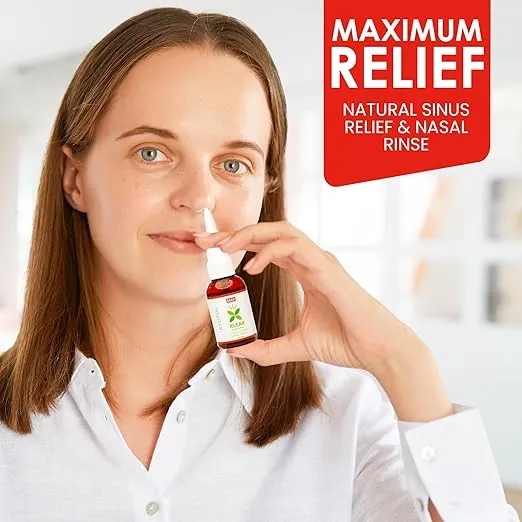 Xlear MAX Saline Nasal Spray, Natural Formula with Xylitol, Capsicum and Aloe, Nasal Decongestant for Sinus Pressure, Headache, Dry Nose for Kids and Adults, 1.5 fl oz (Pack of 1)