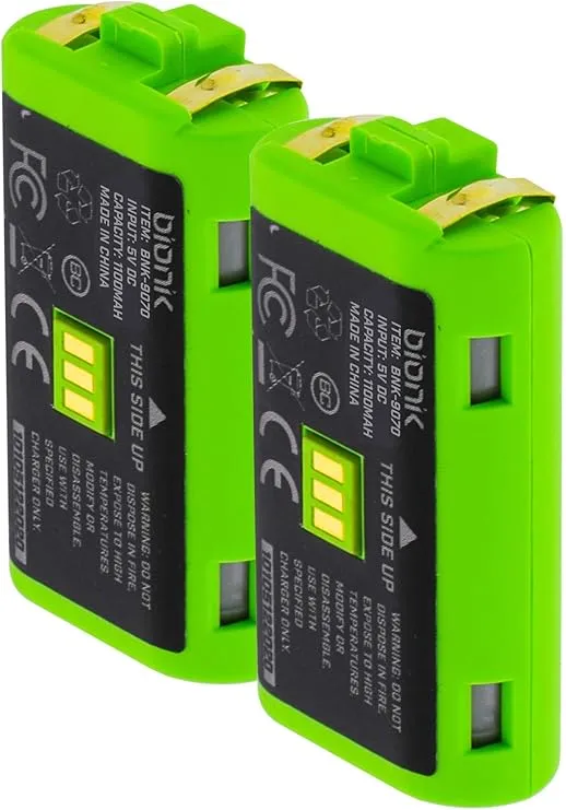 Bionik Power Stand for Xbox Series X/S: Dual Charge & Storage Dock with 2 Rechargeable Batteries-Power Adapter Included (BNK-9070) - Xbox Series X