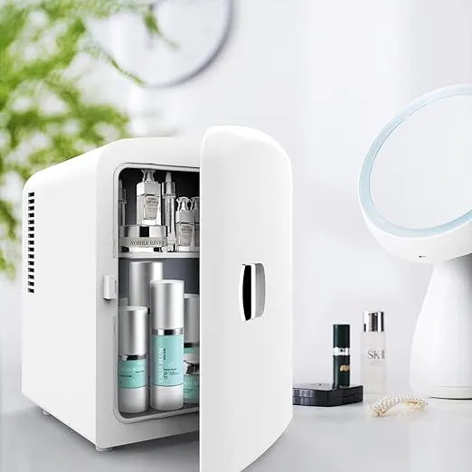 PERSONAL CHILLER 4L Mini Fridge 6 Can Portable Cooler & Warmer Compact Refrigerators
