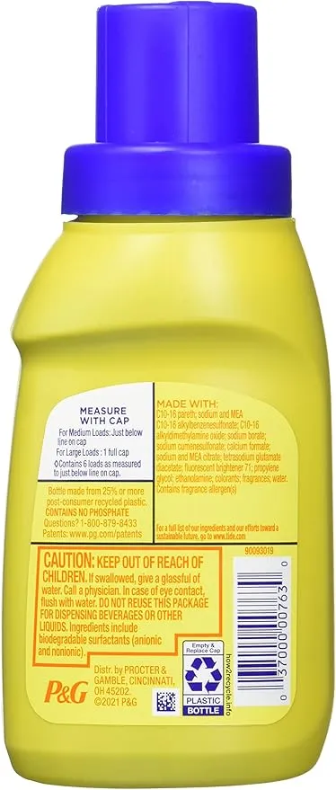Tide Simply Clean & Fresh Liquid Laundry Detergent, Refreshing Breeze, 6 loads, 10 fl oz, 12 Pack