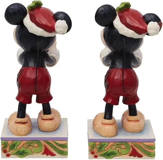 Enesco Jim Shore Disney Traditions Santa Mickey with Gift 6.125"
