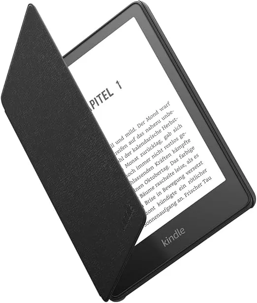 Amazon Kindle Paperwhite-Lederhülle | schlankes, leichtes Design | Geeignet für die 11. Generation (2021), Schwarz