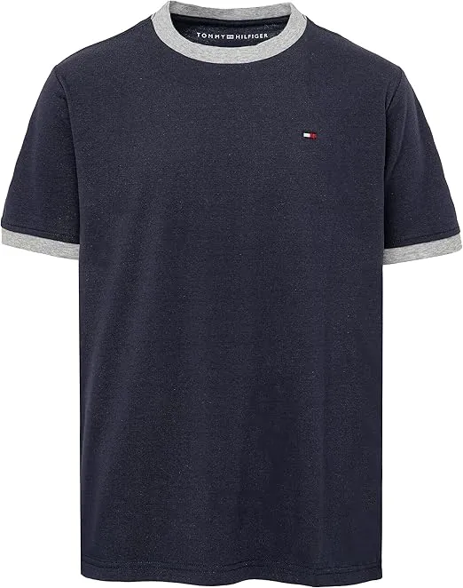 Tommy Hilfiger Boy's Short Sleeve Ringer Crew Neck T-Shirt