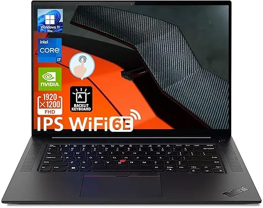 Lenovo ThinkPad X1 Extreme Gen 5 Business Laptop, 16" WUXGA IPS Display, Core i7-12700H, Windows 11 Pro, 32GB RAM, 1TB SSD, GeForce RTX 3050 Ti, Wi-Fi 6E, Fingerprint Reader, Backlit Keyboard, TD