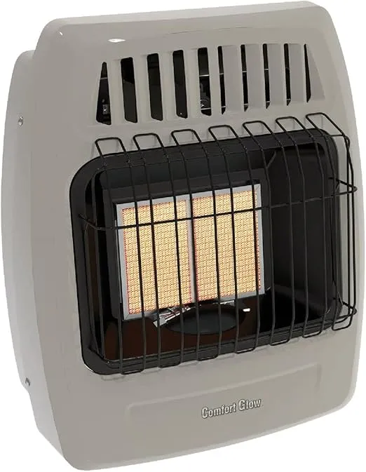 WORLD MKTG OF AMERICA/IMPORT KWN211 2 Plaque 12000 BTU Gas Wall Heater,Gray