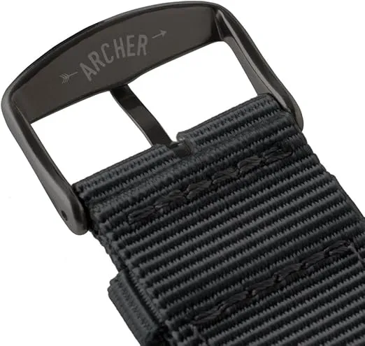 Archer Watch Straps - Premium Nylon Watch Bands for Apple Watch (Black, Black, 40/41/42mm)