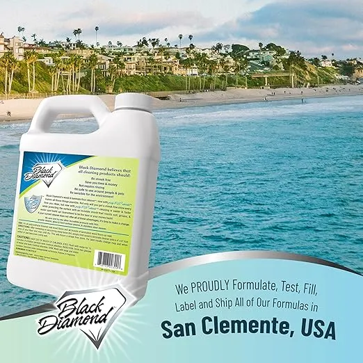 Black Diamond Laminate Floor Cleaner and Hardwood Floor Cleaner Spray - Versatile Solution Safe for Vinyl Floor Cleaner, Wood Floor Cleaner and Polish, and Engineered Hardwood Floor Polish. 1-Gallon.