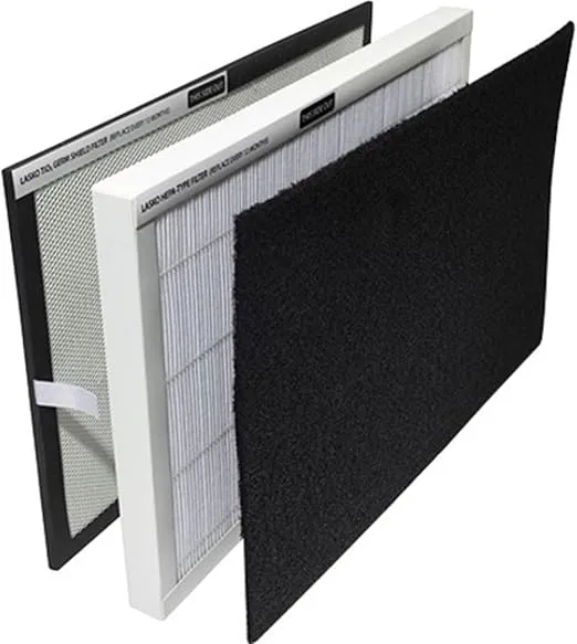 Lasko YY25630 Replacement Filter Pack HF25630 Pure Platinum Air Purifier, 1-Year Supply, Medium