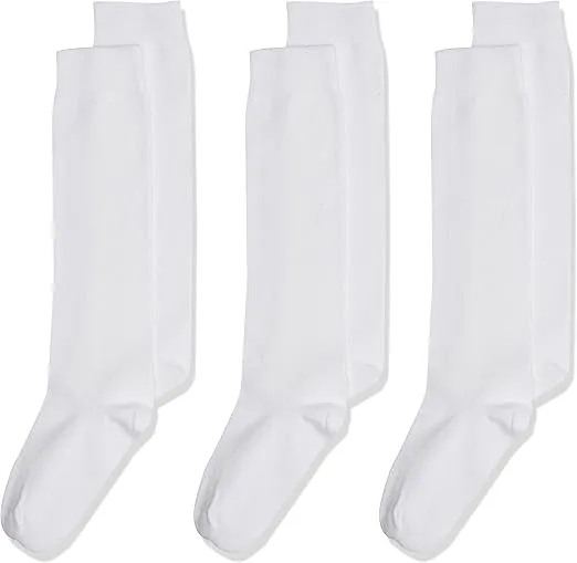 Jefferies Socks Girls 2-6X School Uniform Knee High 3 Pair Pack