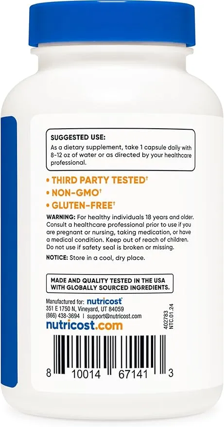 Nutricost Marshmallow Root 5000mg Equivalent, 120 Vegetarian Capsules - Gluten Free & Non-GMO - from 500mg of 10:1 Extract