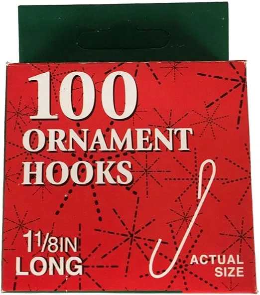 Kurt Adler Christmas Ornament Hooks 100 Pieces Box Set
