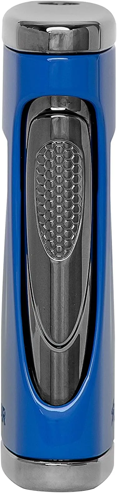 Xikar Xidris Single Jet Flame Lighter, High-Performance, Direct Inject Flame Technology, Cobalt Blue