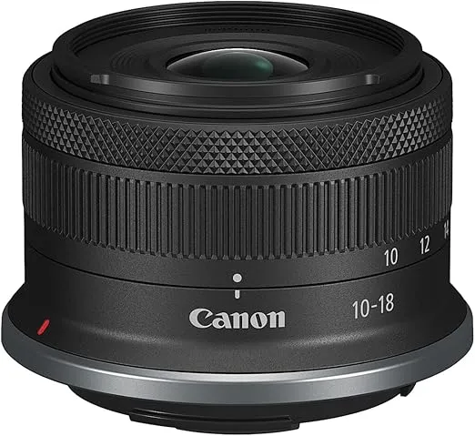 Canon RF-S10-18mm F4.5-6.3 is STM Ultra-Wide-Angle Zoom Lens, Mirrorless, Great for Vlogging & Selfies, Compact & Lightweight, for Video, Travel, Landscapes & Interiors