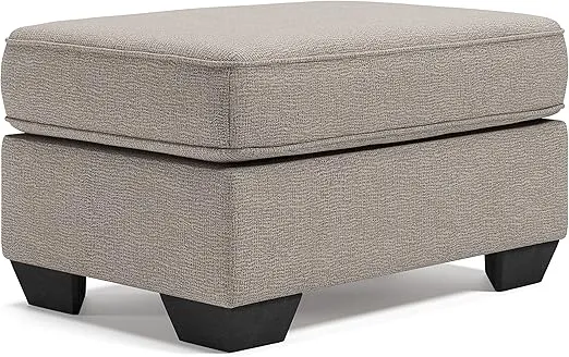 Signature Design by Ashley Greaves Contemporary Accent Ottoman, Gray