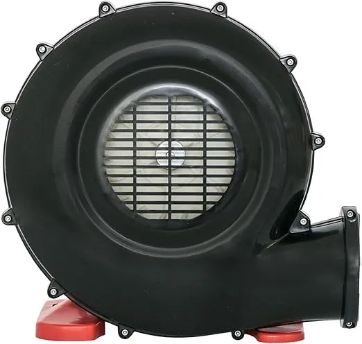 XPOWER BR-15 ¼ HP Indoor/Outdoor Inflatable Blower Fan for Holiday/Yard Decorations, Bounce Houses, Movie Screens,Black/Red