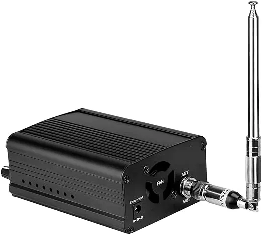Retekess TR509 FM Transmitter for Church, FCC Certified FM Broadcast Transmitter, Long Range Stereo Mini Radio Station for Drive-in Movie, Church Parking Lot, Lights Fireworks Show