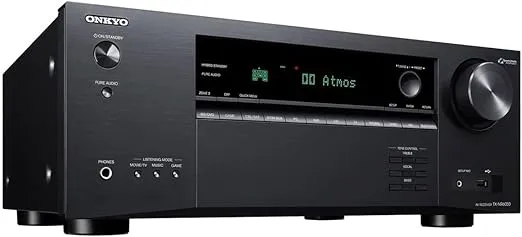Onkyo TX-NR6050 7.2-Channel Network Home Theater Smart AV Receiver 8K/60, 4K/120Hz