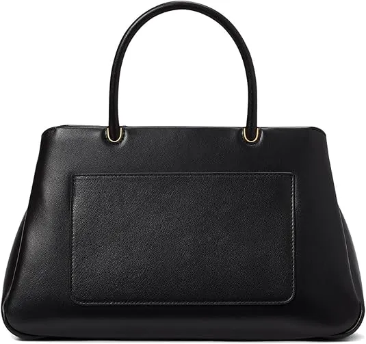 kate spade new york Grace FINE Grain Leather Medium Satchel, Black