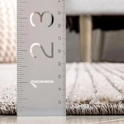 Well Woven Harlow Collection Briar Beige - Modern Tribal Minimalist Geometric 3x10 Runner Rug - Ideal for Hallway & Bedroom - Durable, Stain Resistant & Easy to Clean