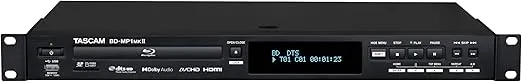 Tascam BD-MP1MK2 Professional-Grade Rackmount Blu-ray Player with SD & USB Playback