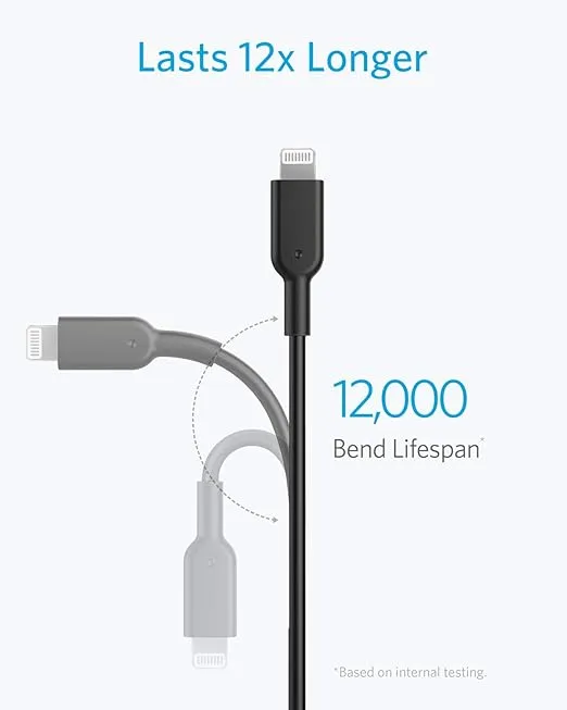Anker USB C to Lightning Cable [3ft MFi Certified] Powerline II for iPhone 13 13 Pro 12 Pro Max 12 11 X XS XR 8 Plus, AirPods Pro