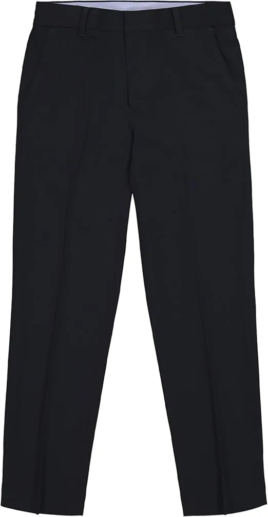 Tommy Hilfiger Boy's Flat-front Dress Pant, Straight Leg Fit, Zip Fly & Belt Loops, Side & Back Pockets