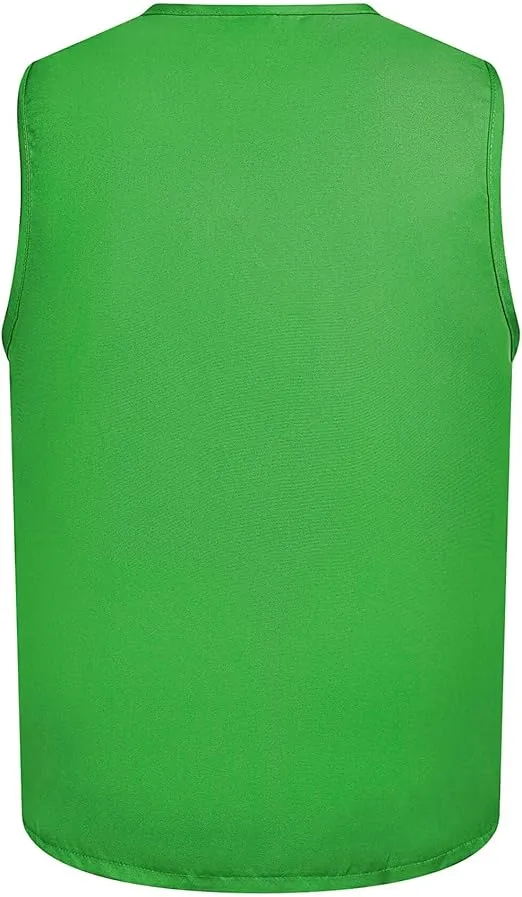 TopTie Adult Volunteer Work Vest Event Supermarket Apron Vests