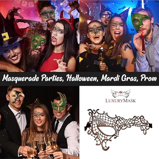 Masquerade Mask For Women Lace Masquerade Mask for Masquerade Party Prom Venetian Party Mardi Gras Halloween