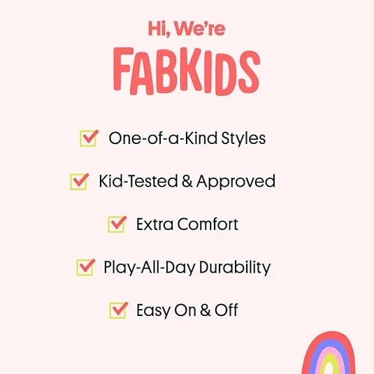 FabKids Kids Boys Girls Sneakers High Top Lace Up Shoes for Toddler Little Kid Big Kid