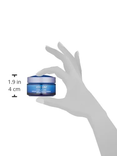 Dermatologist-tested L'Oreal Paris Collagen Moisture Filler Anti Aging Night Face Cream, 1.7 oz.