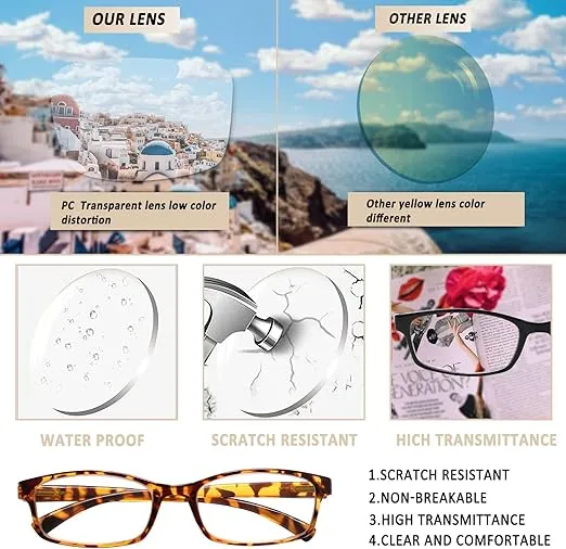 NORPERWIS Reading Glasses 5 Pairs Quality Readers Spring Hinge Vintage Glasses for Reading for Men and Women (Mix Color - 3, 1.00, multiplier_x)