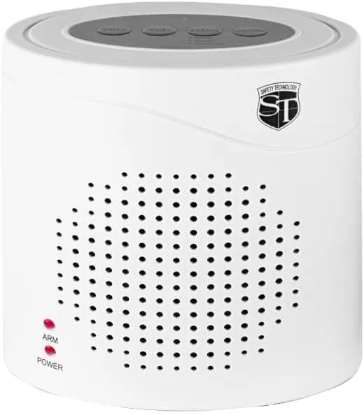 Safety Technology Motion Detector Electronic Barking Dog Alarm, White, ST-BARKINGDOG