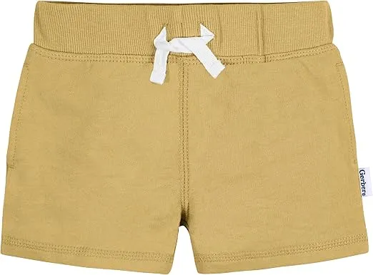 Gerber Baby Boys' Toddler 3-Pack Pull-On Knit Shorts