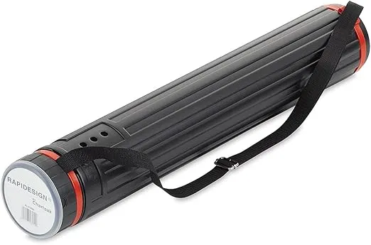 Chartpak Rapidesign Large Expandable Tube, 3-7/8" W x 26" - 43-3/8" L, Black, 1 Each
