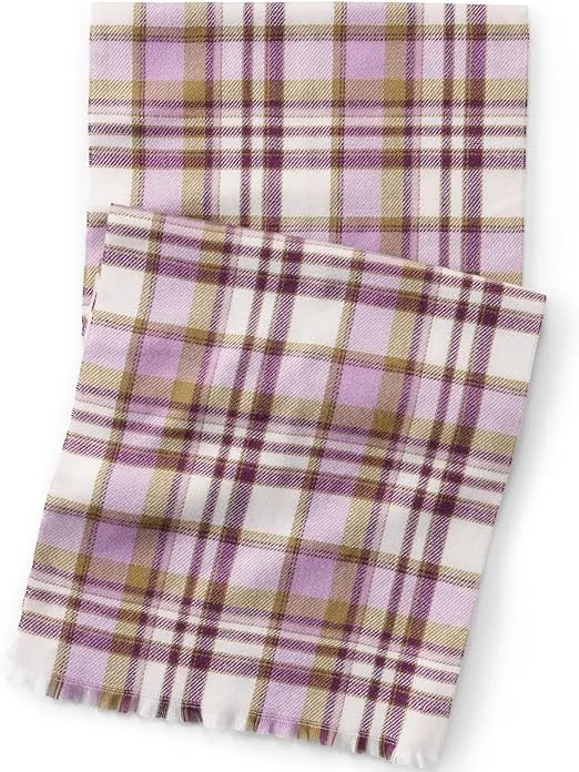 Lands' End CashTouch Yarn-Dyed Herringbone Throw Blanket