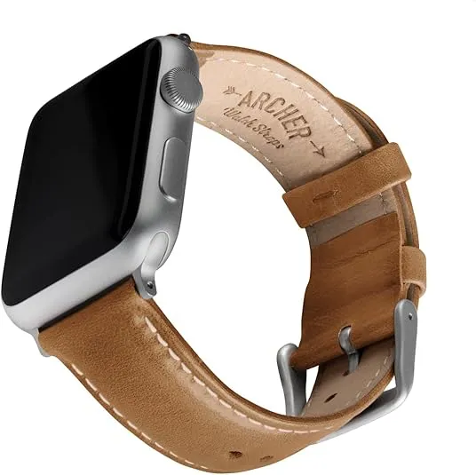 Archer Watch Straps - Top Grain Leather Watch Bands for Apple Watch