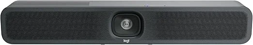 Logitech MeetUp 2 All-in-One USB Conference Room Camera, Compact Video Bar with Built-in AI Features, Works with Microsoft Teams, Zoom Rooms, Google Meet, and More