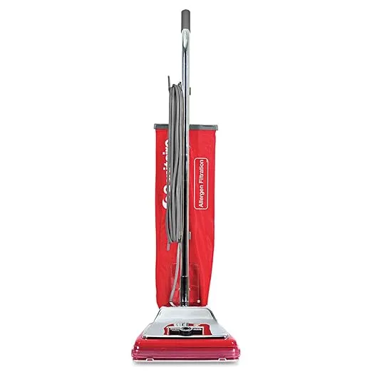 Sanitaire SC886F TRADITION Upright Vacuum with Shake-Out Bag, 17.5 lb, Red