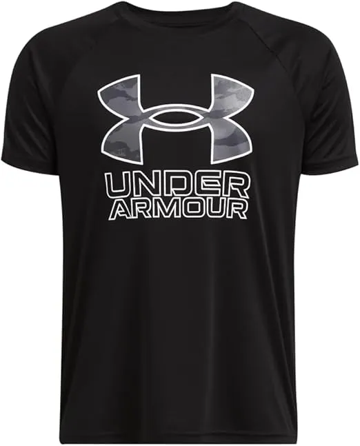 Under Armour Boys' Tech Big Logo Short Sleeve T Shirt Plus