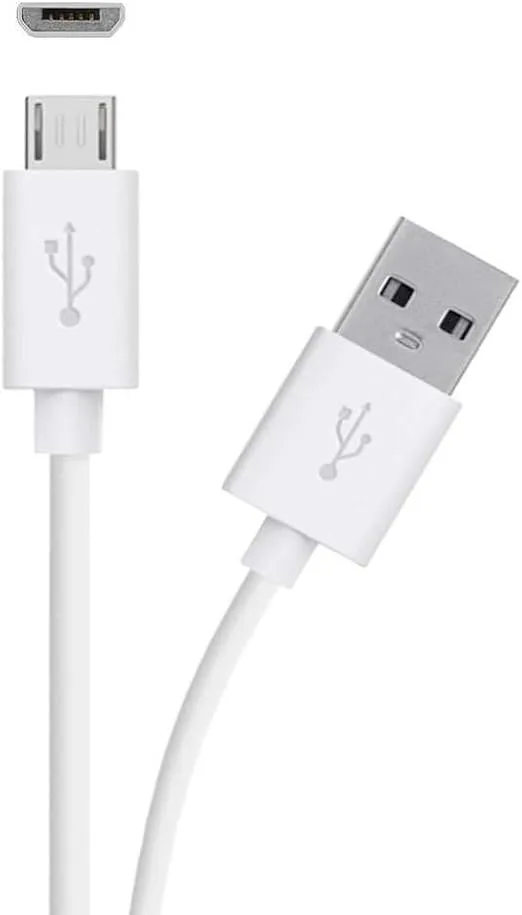 ienza Replacement Long (10-Ft) Micro USB Charge Cable Wire for Xbox One and PlayStation PS4 Controller (White)